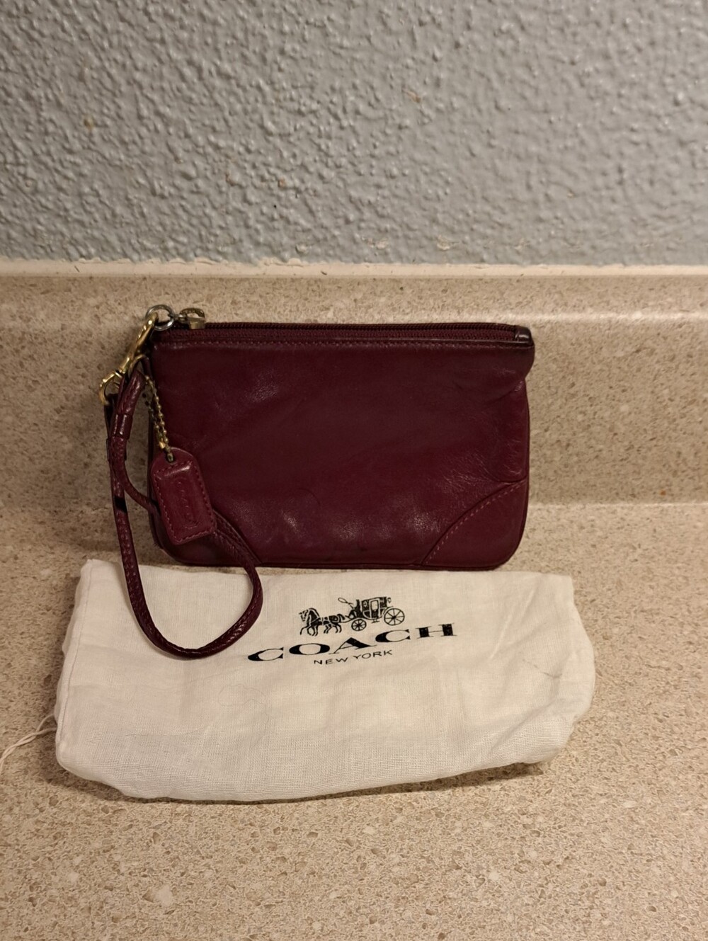 Coach Leather Wristlet